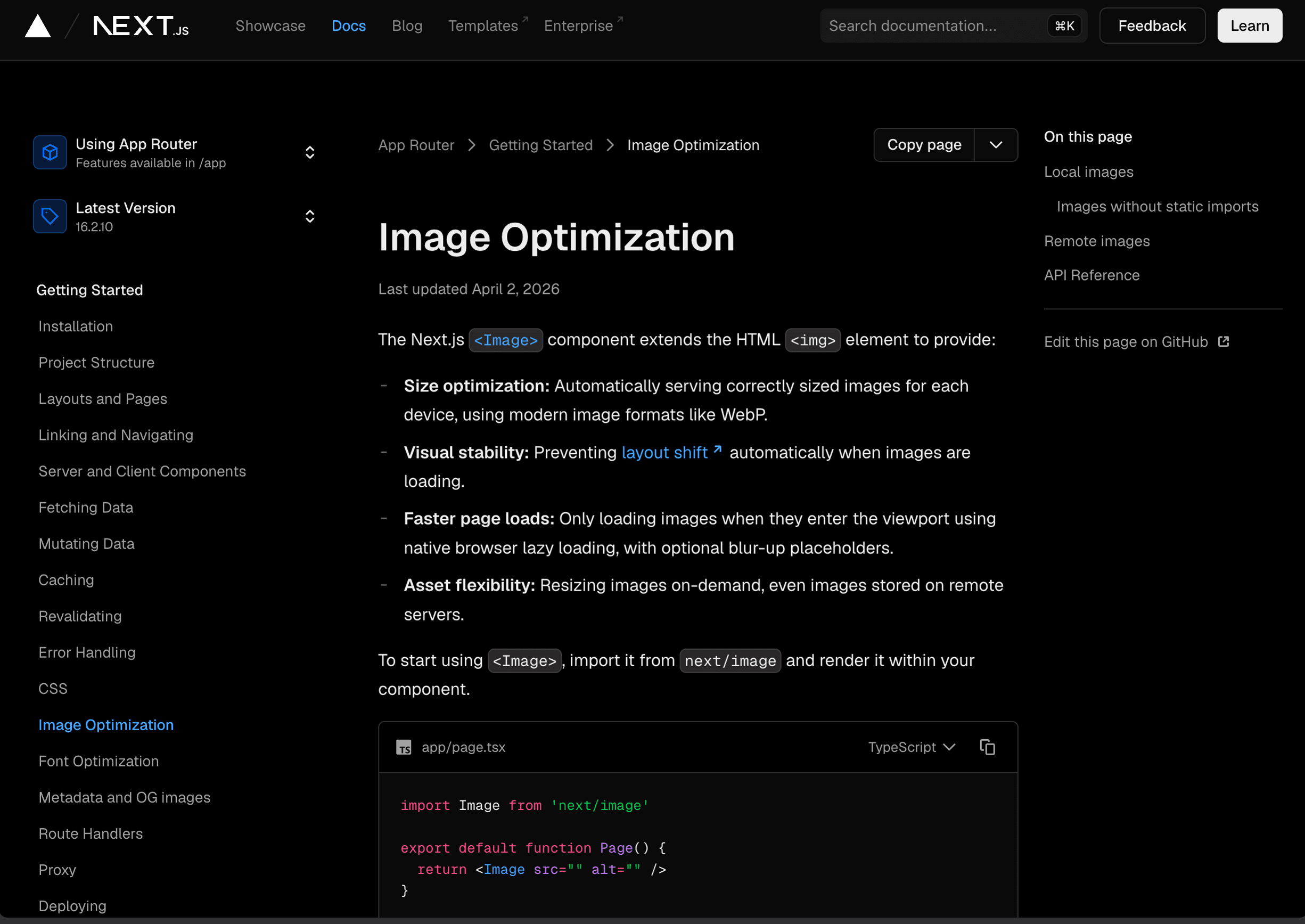 Current Next.js guide to using images